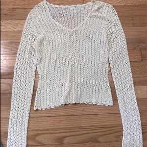 Knitted long sleeve top